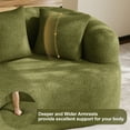 thumbnail image 3 of Wiilayok 68.5" Modern Chenille Sofa,Curved Sofa with Deep Seat,Cloud Compression Sofa Couch for Living Room,No Assembly,Olive Green, 3 of 12