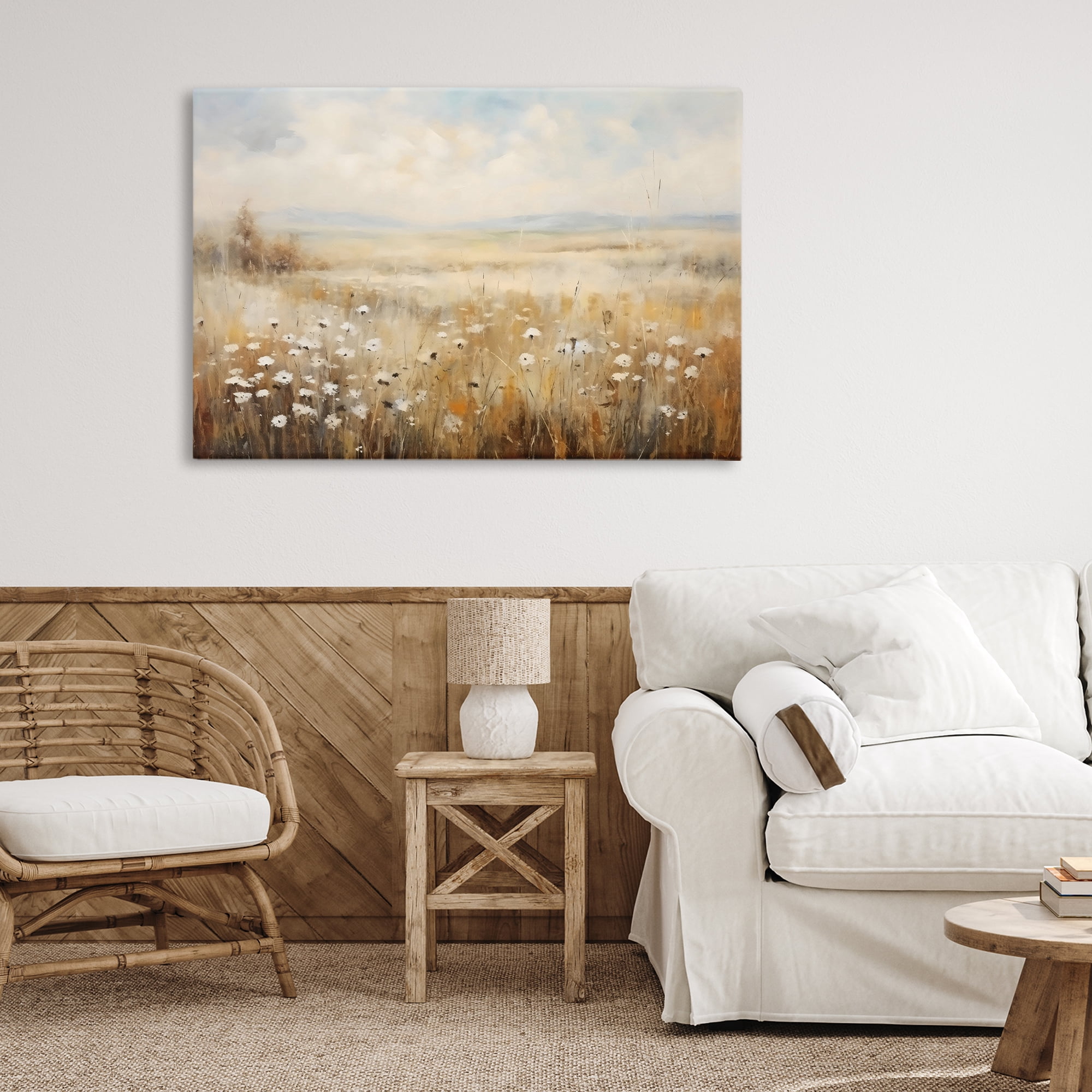 Stupell Industries Neutral Land Calmness Canvas Wall Art, design by Creative Studio