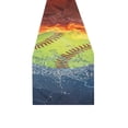 thumbnail image 3 of MKHERT Baseball Ball on Fire And Water Table Runner for Wedding Party Banquet Decoration 14x72 inch, 3 of 3