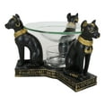 thumbnail image 6 of Egyptian Goddess Bastet Bast Cat Trio Candle Heat Oil Tart Scent Burner Decor, 6 of 10