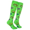 thumbnail image 3 of Cool Socks, Womens, Knee High Compression Socks, TMNT Heads Print, 3 of 5