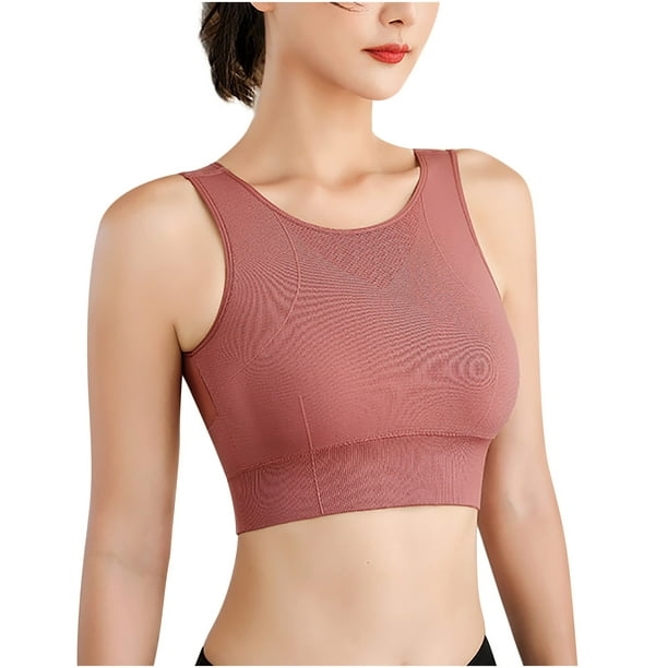 Lingerie for Women Summer Yoga Solid Color Sleeveless Tanks Ladies Sports  Bra