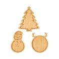 thumbnail image 2 of 3 bandejas navideñas para servir, bandejas para aperitivos, decoración navideña para fiestas, sándwiches de carne y ., 2 of 9
