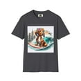 thumbnail image 4 of Dachshund wave surfing t shirt, 4 of 10