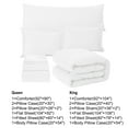 thumbnail image 6 of HIG 8 PCS Modern Comforter Set with Sheets All Season Bed in a Bag, White, King Size, 6 of 9