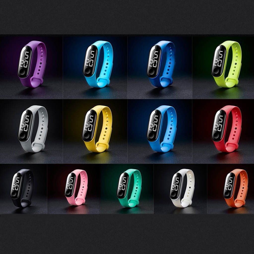 WGOUP LED Electronic Sports Luminous Sensor Watches Fashion Men and