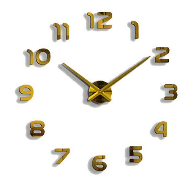 Bearachild Etiqueta engomada del diseño del reloj de pared 3D Decoración única Habitación de la oficina en el hogar Decoración del hogar Numero 3 Bearachild HA025564-03