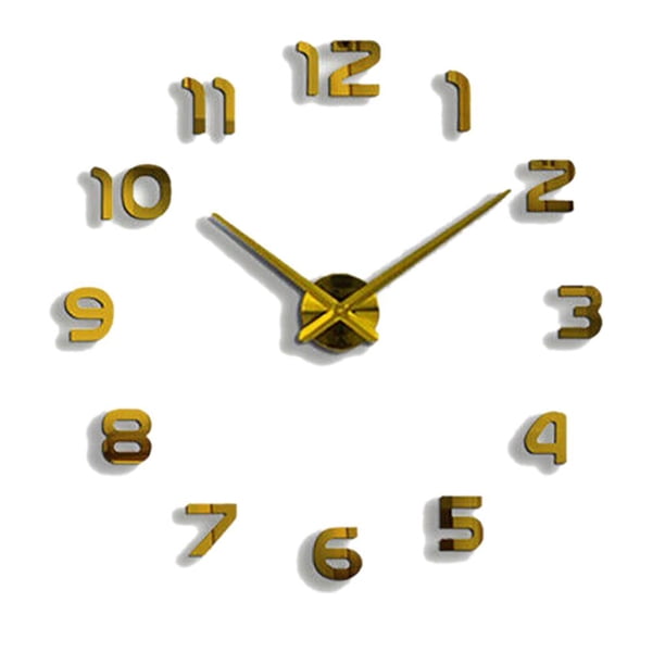 Etiqueta Engomada Del Diseño Del Reloj De Pared 3D Decoración Única Habitación De La Oficina En El Hogar Cateissary HA025564-03