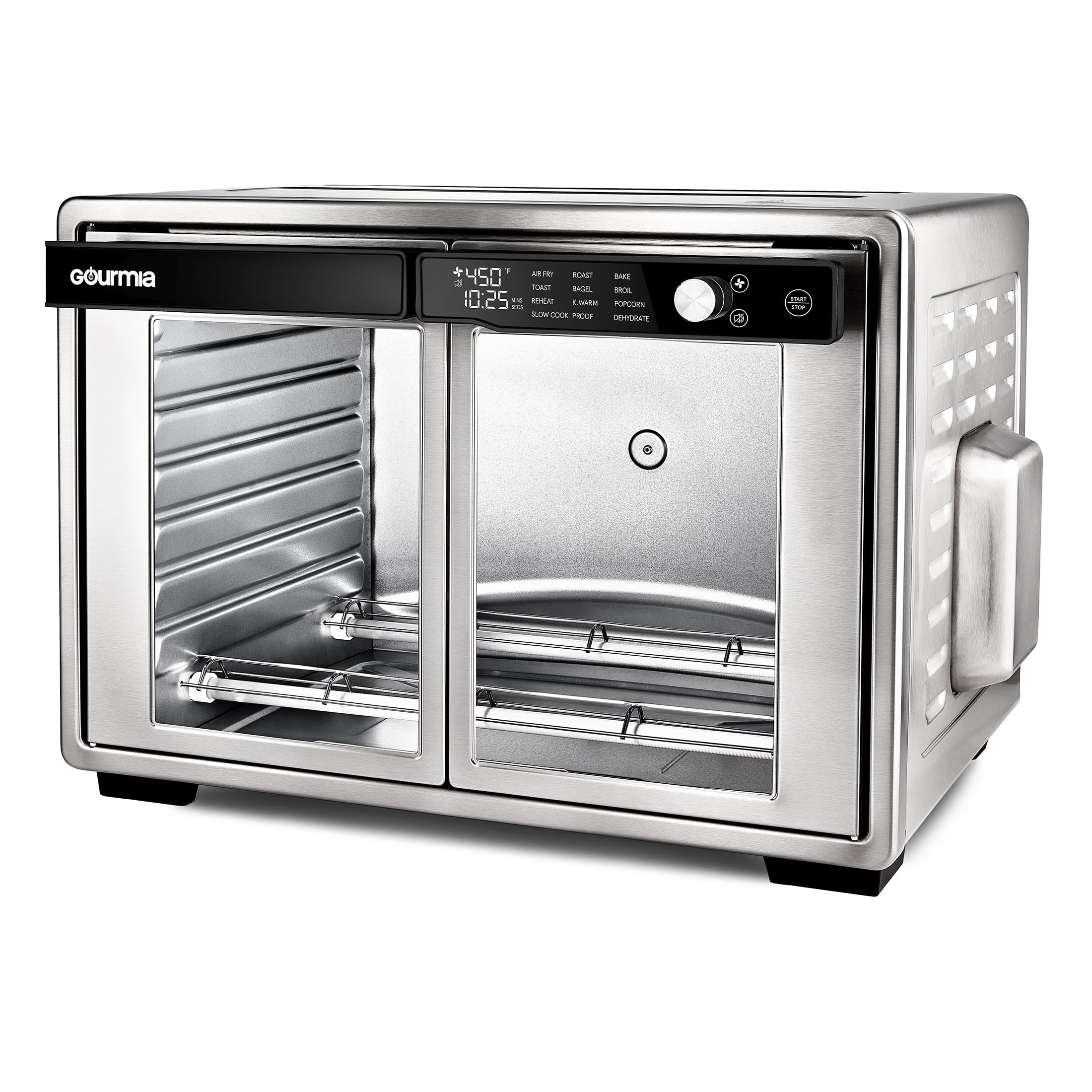 Gourmia 1700W 9-Slice Digital Toaster Oven Air Fryer, 12 Cooking