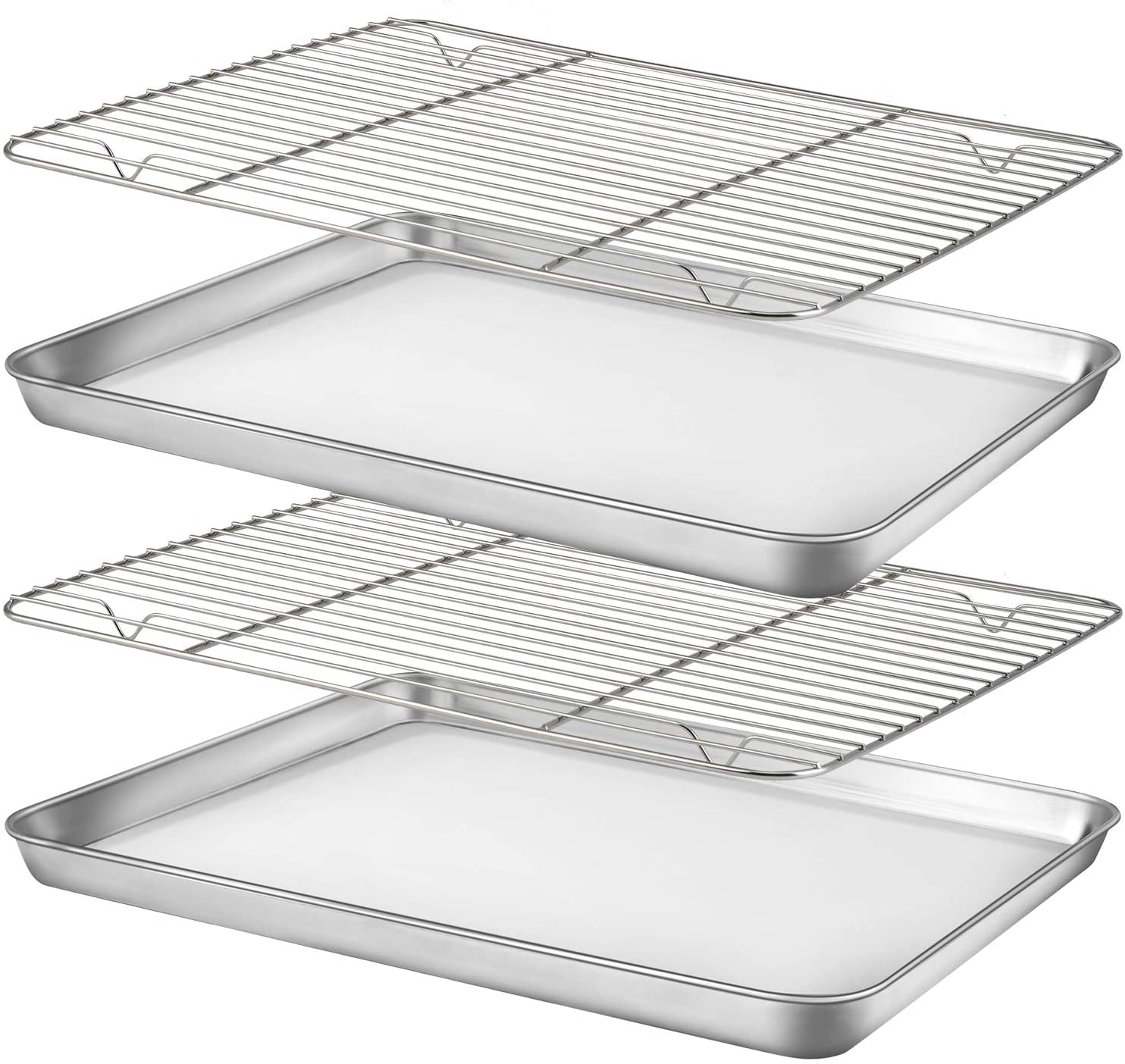Perfect Baking Cooling Rack Kitchen Bakery Cookies Wire Nonstick Grid Sheet Pan 