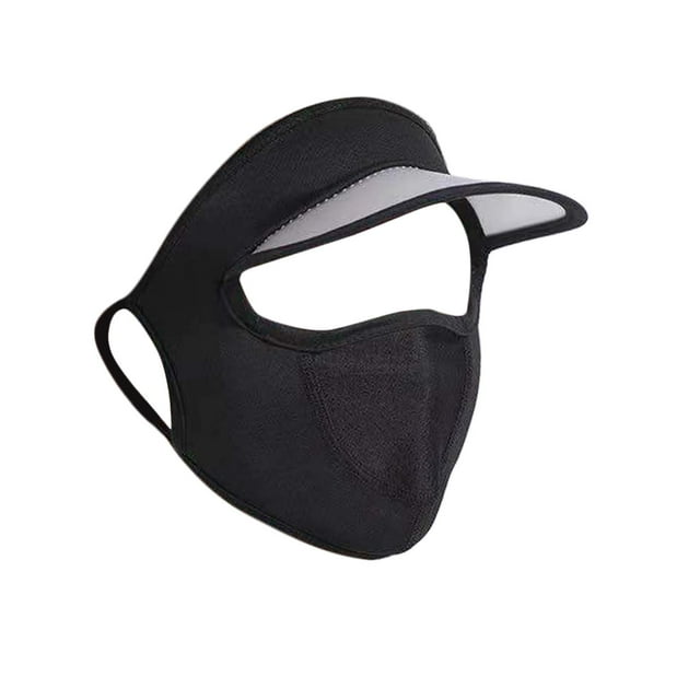 Sombrero para el sol Zulema Protección solar visera cómoda cubierta para la cara Negro