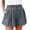 Gray, variant on HAiming Women's Summer Beach Shorts High Waist Wide Leg Pleated Shorts Casual Loose Sweat Shorts with Pockets