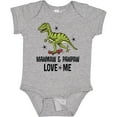 thumbnail image 3 of Inktastic Mawmaw and Pawpaw Love Me Grandson Dinosaur Boys Baby Bodysuit, 3 of 5