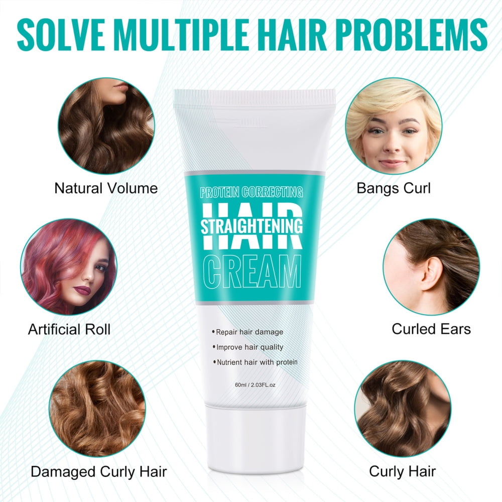 Smooth Hair Straightening Cream No Drying Alcohols Parabens or Silicone