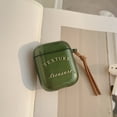 thumbnail image 3 of Redcolurful Bluetooth-compatible Headset Case Letters Pattern Transparent Green Shell For Airpods1/2 Generation, 3 of 7