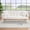 Beige, variant on 69" Sofa Bed, Adjustable Teddy Fabric Sleeper Sofa Couch with Removable Armrests for Living Room Bedroom, Green