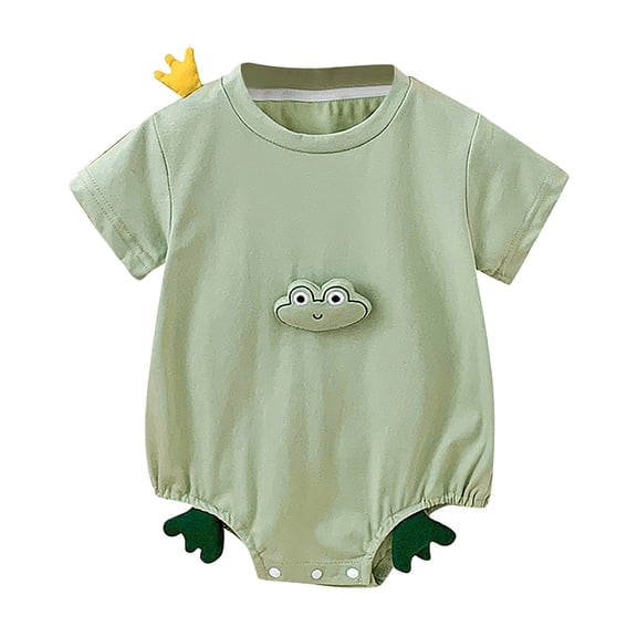 Mercatoo Baby Bodysuits Girls Boys Frog Short Sleeve Baby Onesi𝐞 Bubble Romper Baby Newborn Essentia𝐥s Baby Clothes