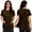 Light Brown_001, variant on Domuza Women's post Surgery Shirts Comfort Adaptive Medical Short Sleeve Crew-Neck T Shirts Open Back Wear Sofy Solid Color Recovery Clothes with Pockets Hot Pink XXL