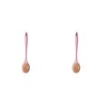 thumbnail image 2 of Moyic Cepillo de baño de paja de trigo colgante antideslizante de mano mango largo centro de baño ergonómico ducha depurador de espalda Rosa 2piezas, 2 of 6