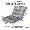 thumbnail image 4 of Classic Accessories Vera Bradley by  Patio Cushion Seat/Back, 41 Inch Rain Forest Leaves Blue, 4 of 5