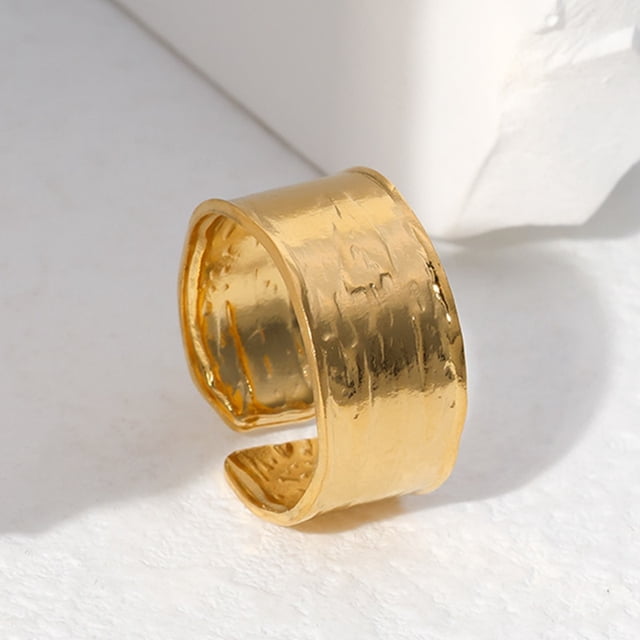 Anillos de acero inoxidable a la moda para mujer, anillo de dedo ajustable con corazón de flores, joyería de fiesta a la moda, anillo abierto estético geométrico Dengxun unisex