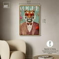 thumbnail image 5 of Tiger Cover Canvas Coquette Trendy Art by Art Remedy, Gold Frame, 24" x 36", 5 of 7