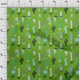 thumbnail image 3 of oneOone Silk Tabby Green Fabric Cactus Dress Material Fabric Print Fabric By The Yard 42 Inch Wide-4G, 3 of 6