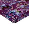 thumbnail image 4 of Ambesonne Cactus Flowers Fitted Sheet, Modern Desert Floral, California King, Dark Magenta Ceil Blue, 4 of 5
