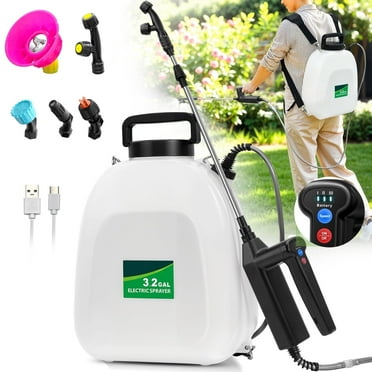 SYLMAX 3 Gallon Battery Powered Backpack Sprayer for Yard Garden Lawn