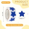 thumbnail image 2 of Rollo de Etiquetas de Estrella Autoadhesivas Uxcell para Suministros de Maestros de Aula y Manualidades DIY Azul 1", 2 of 6
