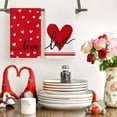 thumbnail image 2 of Red Heart Love Valentine''s Day Kitchen Towels Dish Towels, 18x26 Inch Anniversary Wedding Farmhouse Decoration Hand Towels Set of 2, 2 of 6