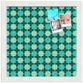 thumbnail image 2 of PinPix ArtToFrames 11x11 Custom Cork Bulletin Board    Poster Board Has a Fabric Style Canvas Finish, Framed in Satin White Frame (PinPix-588), 2 of 5