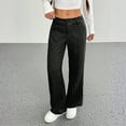 thumbnail image 5 of Women's high-waisted wide-leg casual striped pants, 5 of 8