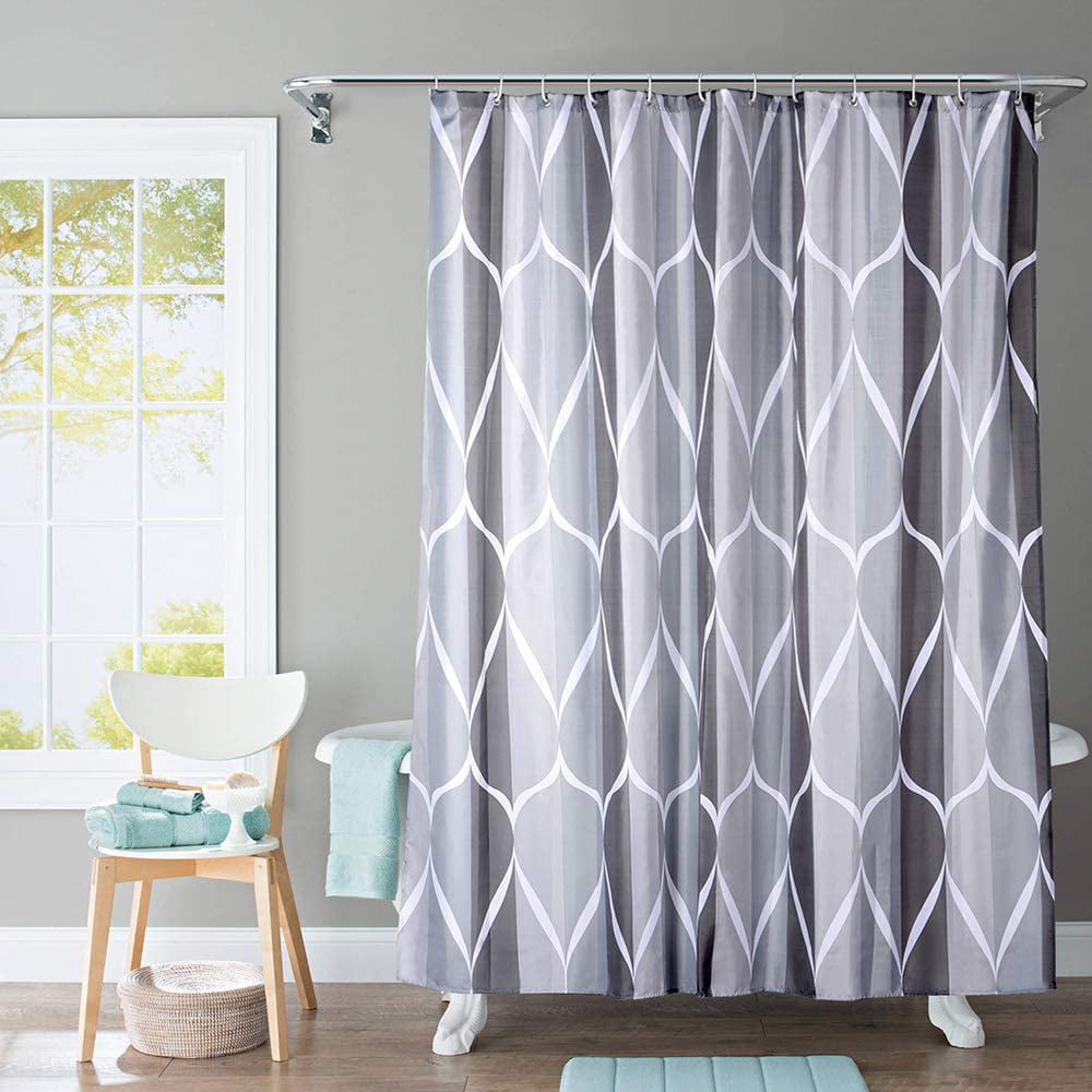 HIGH QUALITY POLYESTER SHOWER CURTAINANTI MOULDWITH 12 HOOKSCARIBBEAN 