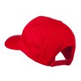 thumbnail image 3 of Peace Symbol Embroidered Cap - Red OSFM, 3 of 5
