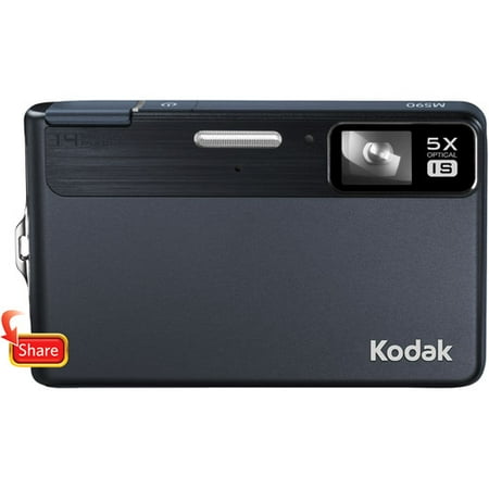 Kodak EasyShare M590 Blue 14MP Digital Camera w/ 5x Optical Zoom, 2.7