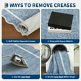 thumbnail image 6 of Hasoo Blue Wavy Border Area Rug for Living Room Indoor Bedroom Soft Textured 5' x 7' Carpet with Non-Slip Backing, 6 of 6