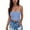 c01Blue, variant on LNWUY Womens Tube Tops Going Out Summer Y2k Bandeau Trendy Crop Sleeveless Strapless Cute Plaid Printed Corset Gray XXXL