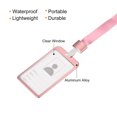 thumbnail image 3 of Uxcell 9.5x5.8cm Vertical Aluminum Badge Holder with Metal Hook Lanyard Rose Gold Tone, 3 of 7