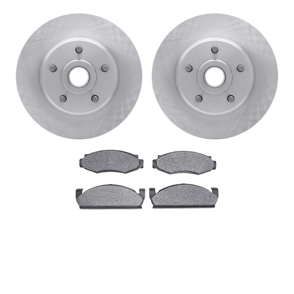 Dynamic Friction Company Front Brake Rotors with 5000 Advanced Brake Pads 6502-55052