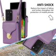 thumbnail image 4 of Dteck for Samsung Galaxy A13 Case Wallet with Zipper Pocket PU Leather Protective Back Phone Case with Lanyard Compatible with Samsung Galaxy A13 5G,Purple, 4 of 7