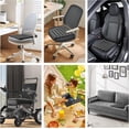 thumbnail image 6 of Inflatable Travel Cushion, 3D  Cell  Pad for Airplane Office Chair Wheelchair, Ergonomic Support Black, 6 of 6