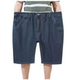 thumbnail image 1 of KIHOUT Mens Casual Athletic Shorts - Cotton Summer Beach Solid Color Golf Cargo Shorts with Multi Pockets, 1 of 2