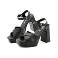 thumbnail image 1 of Sandalia Con Tacon Unica para Dama con Ajuste Hebilla Casual negro 24.5, 1 of 5