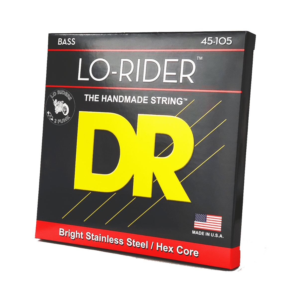 DR Strings MH45 Lo-Rider Medium Electric Bass 4 String Set (45-105)