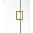 thumbnail image 1 of Allied Brass  6-inch Contemporary Back-to-back Shower Door Pull with Grooved Accent, 1 of 2