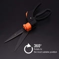 thumbnail image 4 of Swivel Hedge Shears with 360 Degree Rotation - Harden Stainless Steel Blade Lawn Scissors - Easy Edging - Ergo Grip Handle with Safety Lock, 4 of 4