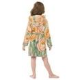 thumbnail image 7 of FORMRS Niños Bathrobe Unisex Hooded Robe Soft Plush Pajamas Sleepwear, Size 2-3T, Abstract Floral Art, 7 of 7