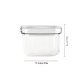 thumbnail image 5 of Tarro de almacenamiento de alimentos Cocina casera Apilable Arroz Condimento Aperitivos Recipiente transparente a prueba de humedad, Blanco, Pequeño tholdsy HA001234-06, 5 of 5