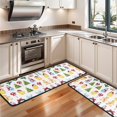 thumbnail image 3 of Kitchen Rugs Sets Of 2,Multicolor Christmas Pattern Anti Fatigue Kitchen Mat Rugs Non Slip Washable,Decorative Kitchen Floor Mats for Kitchen,Sink,Laundry,17"x47"+17"x47", 3 of 5